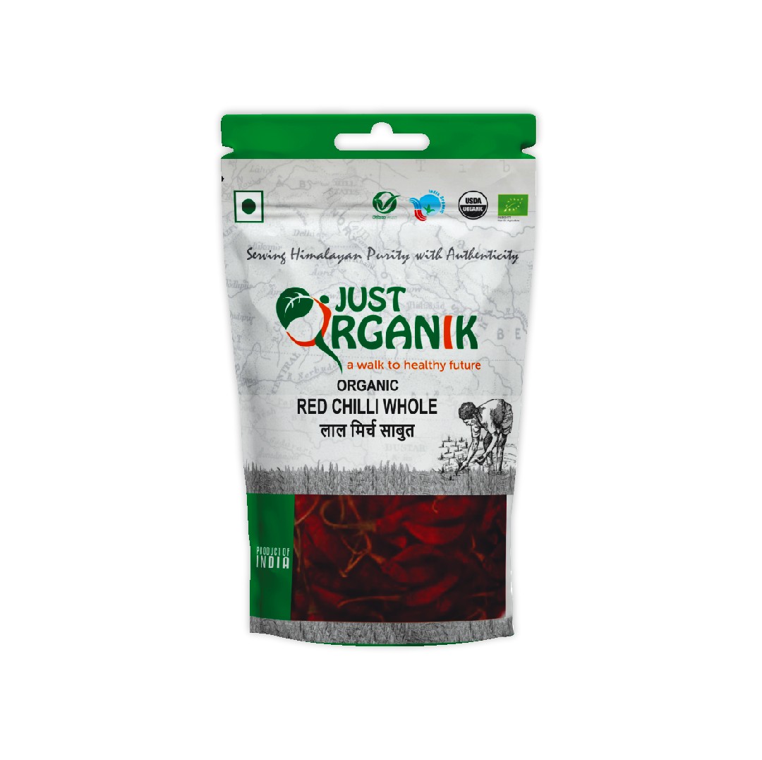 Just Organik Whole Red Chilli 100 GM