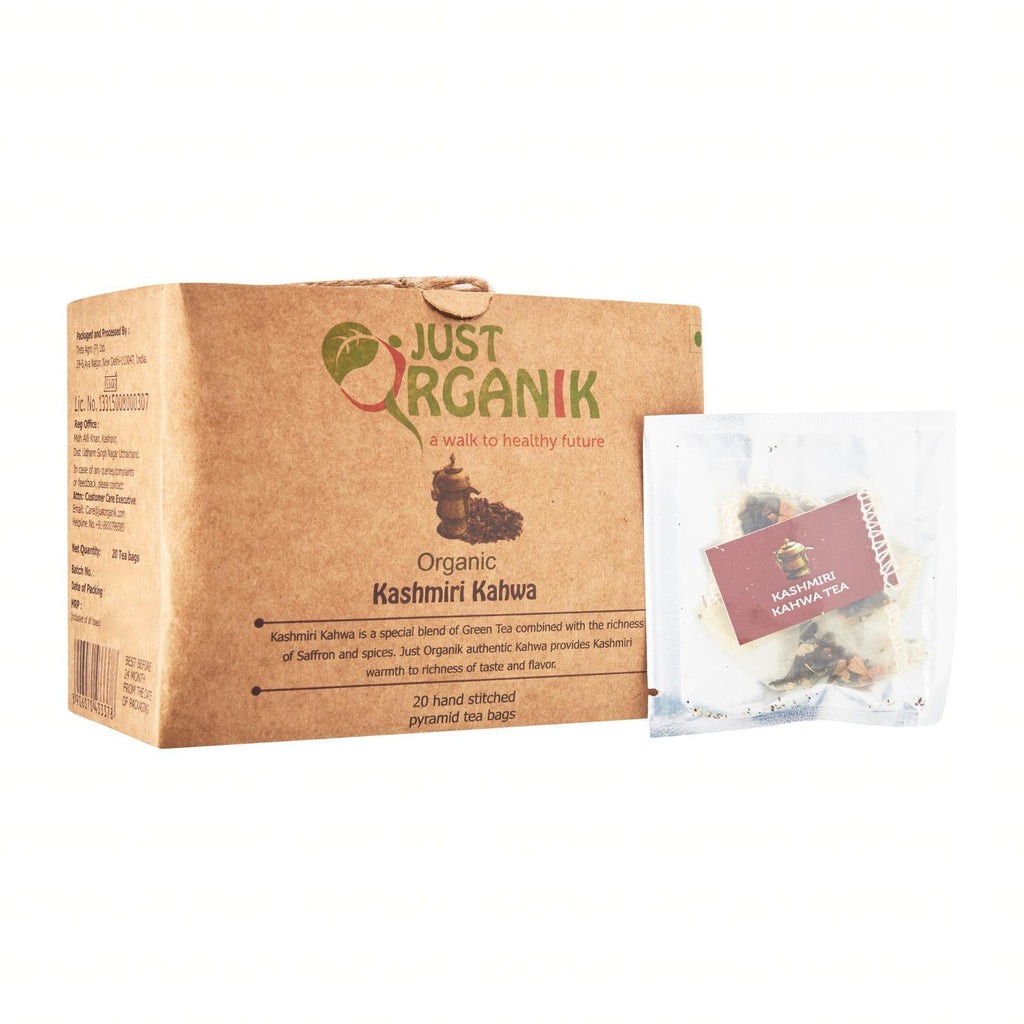 JUST ORG KASHMIRI KAHWA TEA BAG 40 GM 40 GM