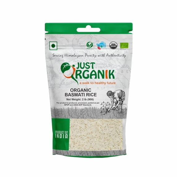 Just Org Basmati Ric 2 LBS