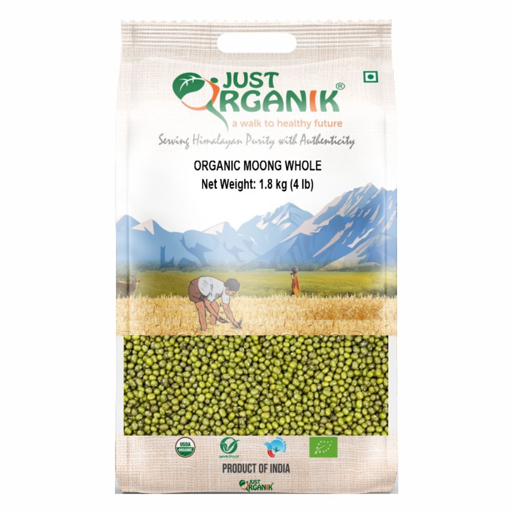 Jost Organik Whole Moong 4 LBS