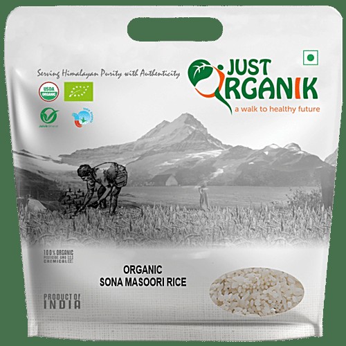 Just Organik Organic Sona Masoori Rice 20 LBS