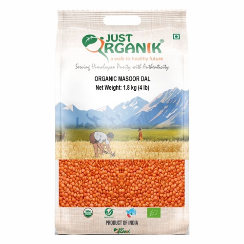 Just Org Masoor Dal 4 LBS