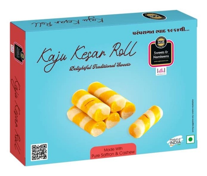 SGB KESAR KAJU ROLL 350 GM