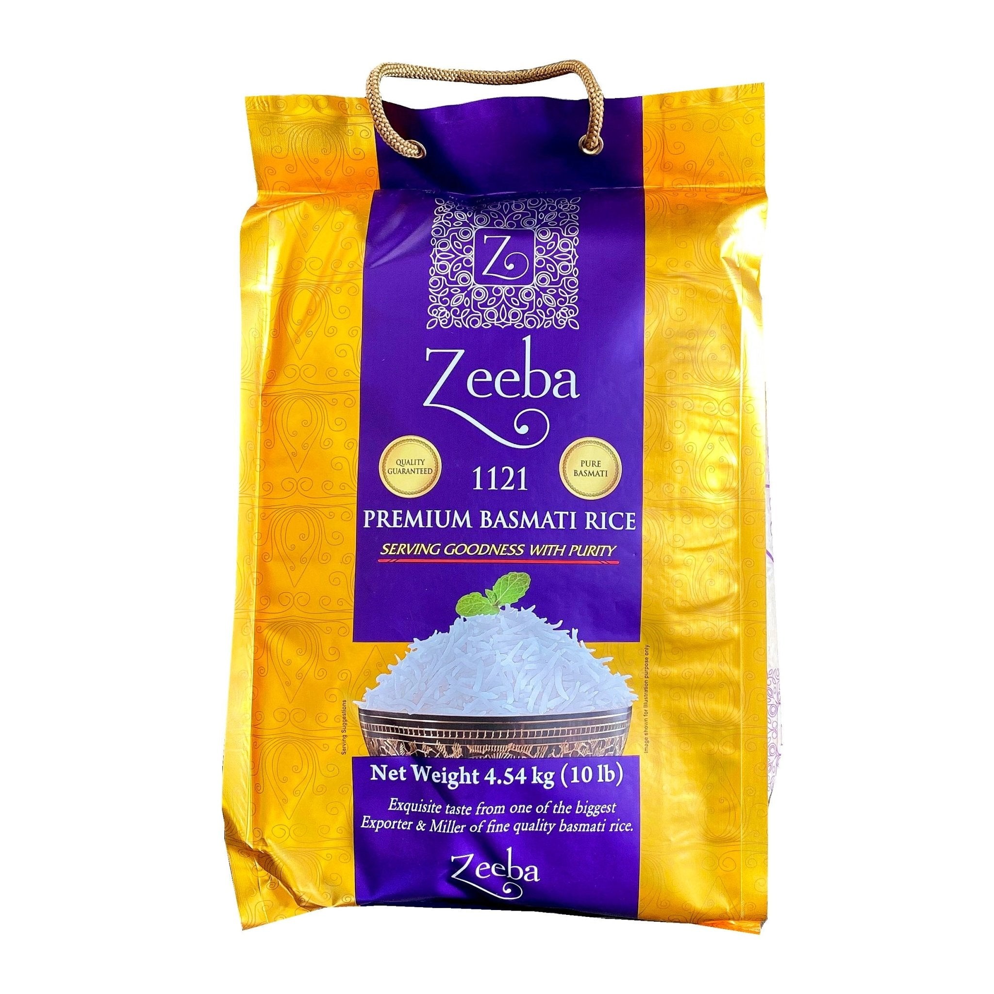 ZEEBA PREMIUM BASMATI RICE 10 LBS