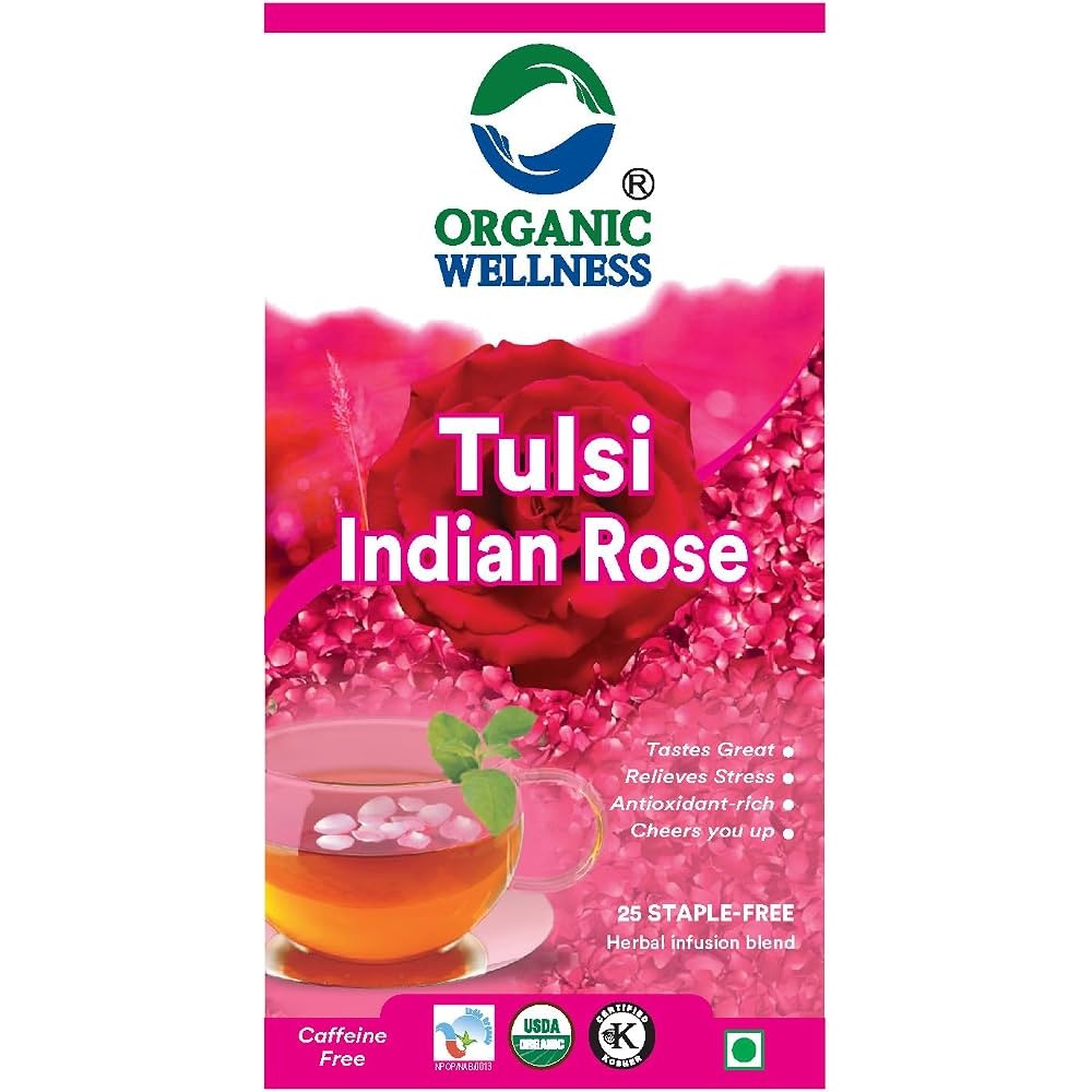 Organic Wellness Tulsi Indian Rose 25 BAG