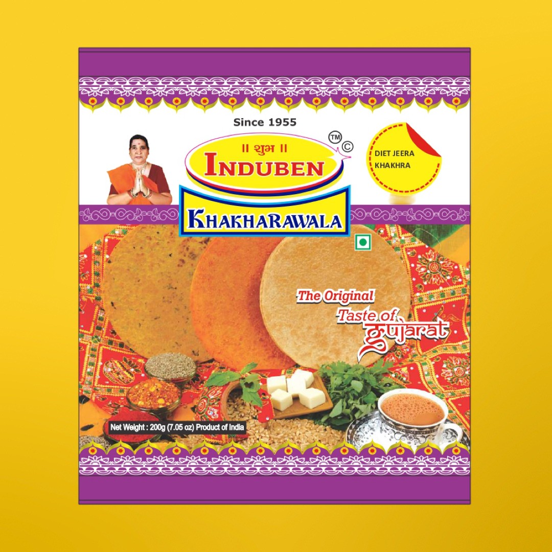 INDUBEN JEERA KHAKHRA 200 GM