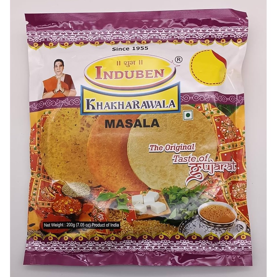 INDUBEN MASALA DIET KHAKHARA 200 GM
