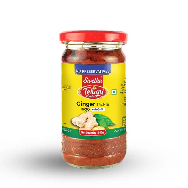 Telugu Pickle Ginger Pickle 300 GM