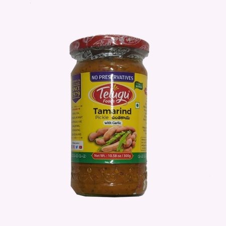 Telugu Tamarind Pickle With Garlic 300 GM