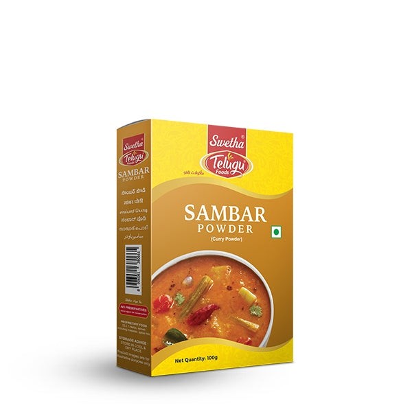 SWETHA TELUGU Telugu Sambar Powder 100 GM