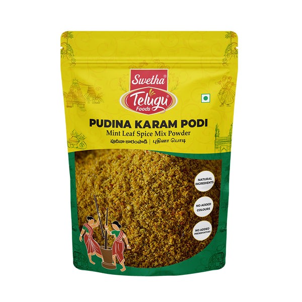 SWETHA TELUGU Telugu Pudina Karam Podi 100 GM