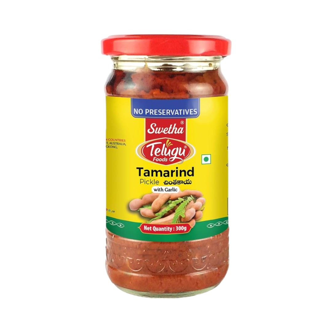 Telugu Foods Telugu Foods Green Tamarind Pickle 300 GM