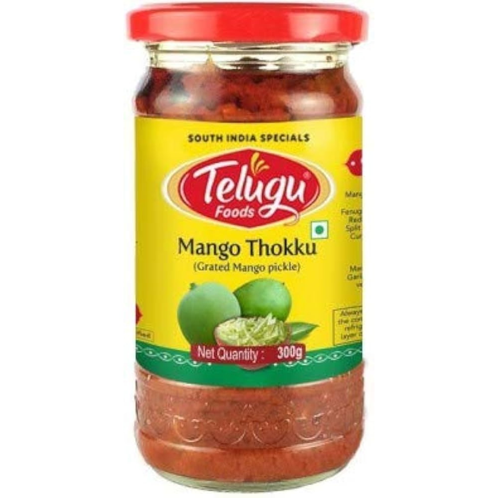 Telugu Mango Thokku Pickle With Garlic 300 GM