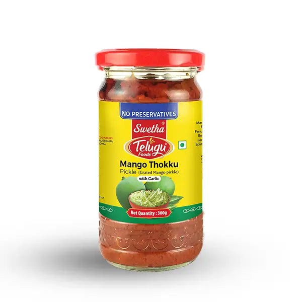SWETHA TELUGU Telugu Mango Thokku Pickle 300 GM