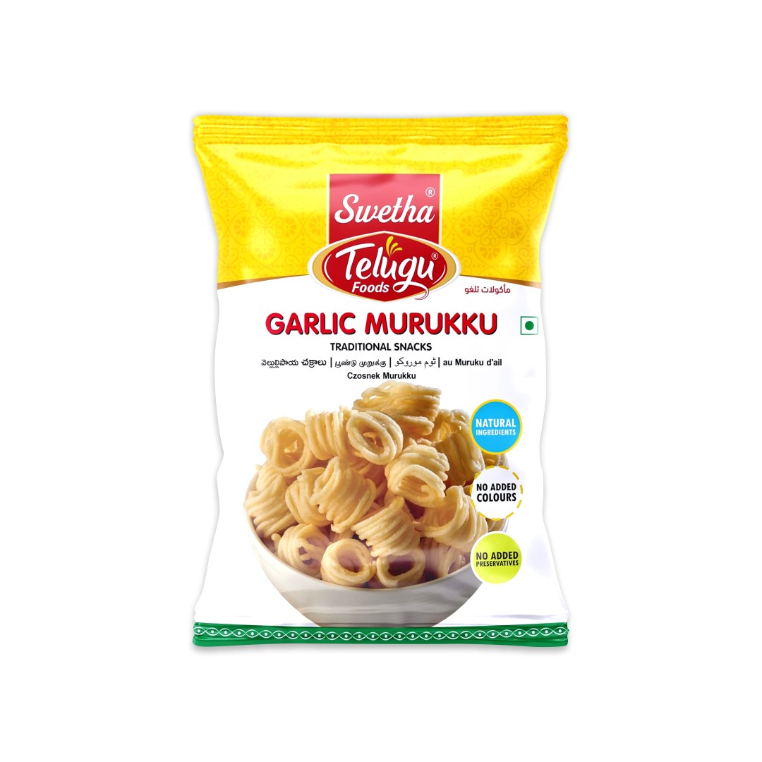 SWETHA TELUGU TELUGU GO WITHIN GARLIC MURUKKU 170 GM