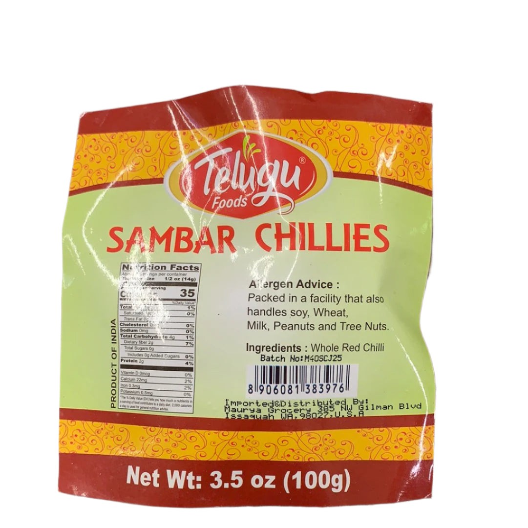 TELUGU SAMBAR CHILLIES