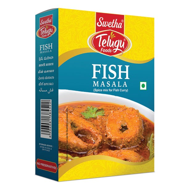 SWETHA TELUGU Fish Masala 100 GM