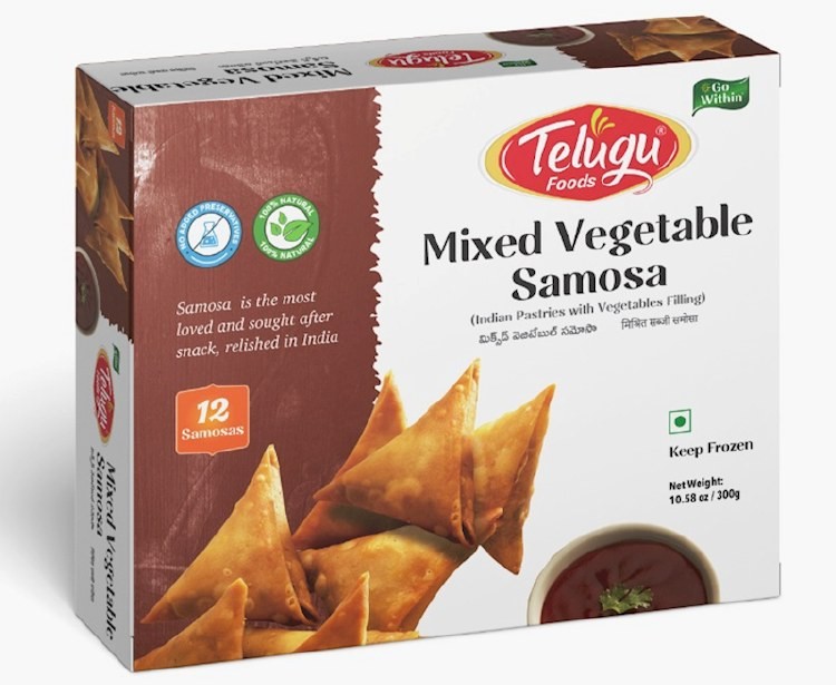 TELUGU MIXED VEG SAMOSA 300 GM