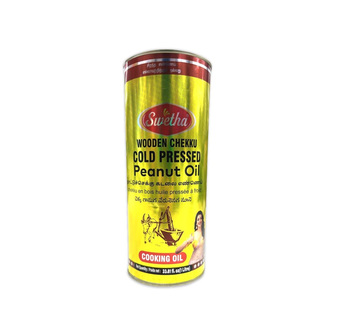 Swetha Wooden Chekku Cold Pressed Peanut Oil  33.81 FLOZ