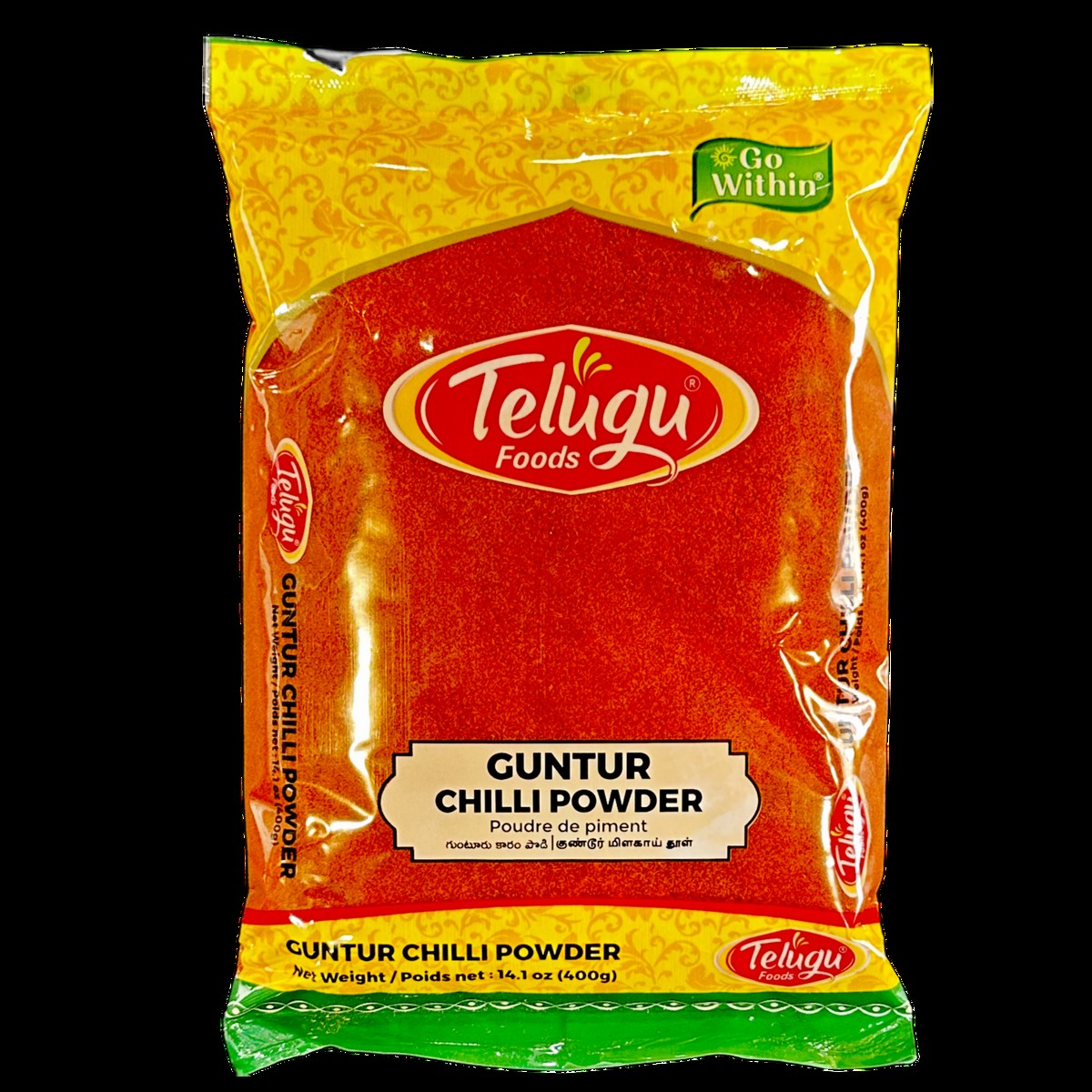 Telugu Guntur Chilli Powder 400 GM