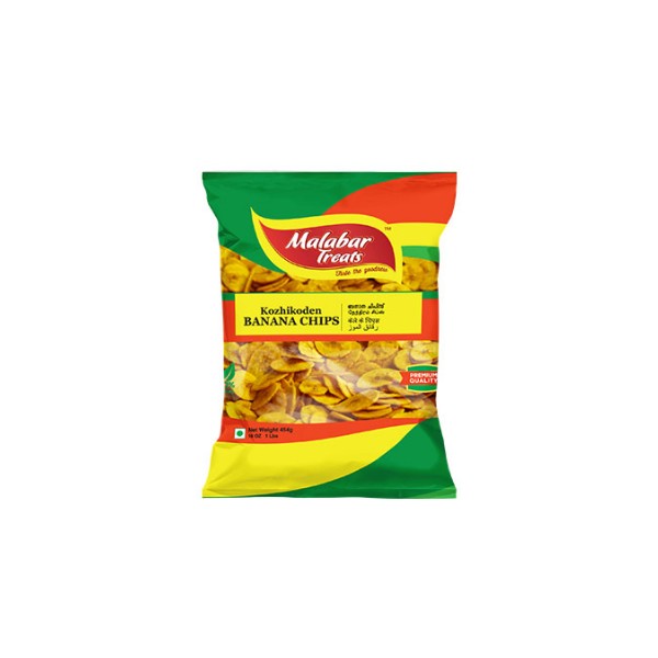 MALABAR TREATS BANANA CHIPS 454 GM