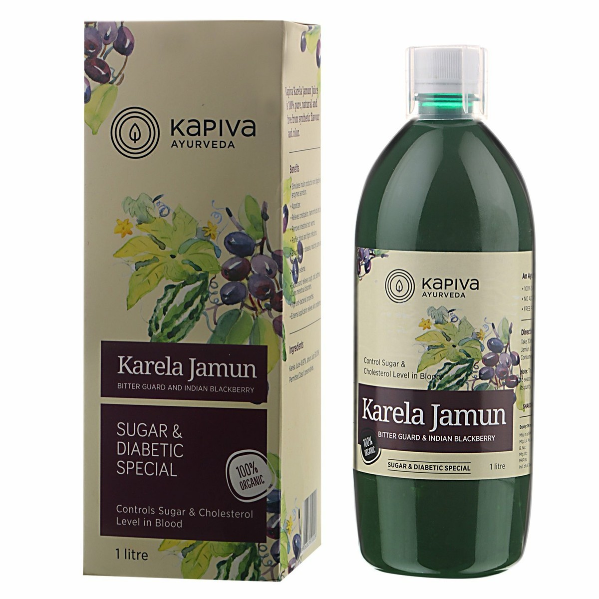 KAPIVA KARELA JAMUN JUICE 1 LTR