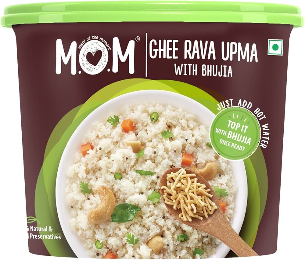 MOM GHEE RAVA UPMA WITH BHUJIYA 75 GM
