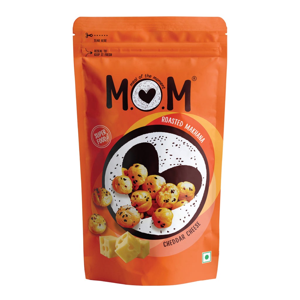 MOM ROASTED MAKHANA CHEDDAR CHEESE 65 GM