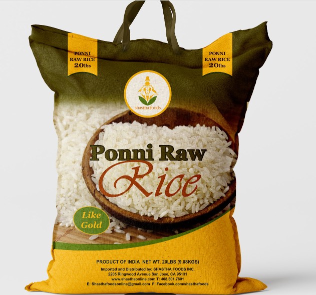 Swetha Ponni Raw Rice  20 LBS
