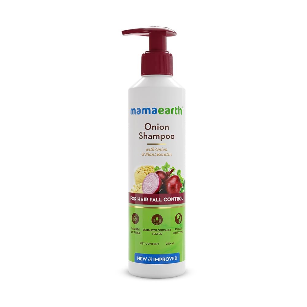 Mamaearth Onion Shampoo With Onion And Plant Keratin 250 ML