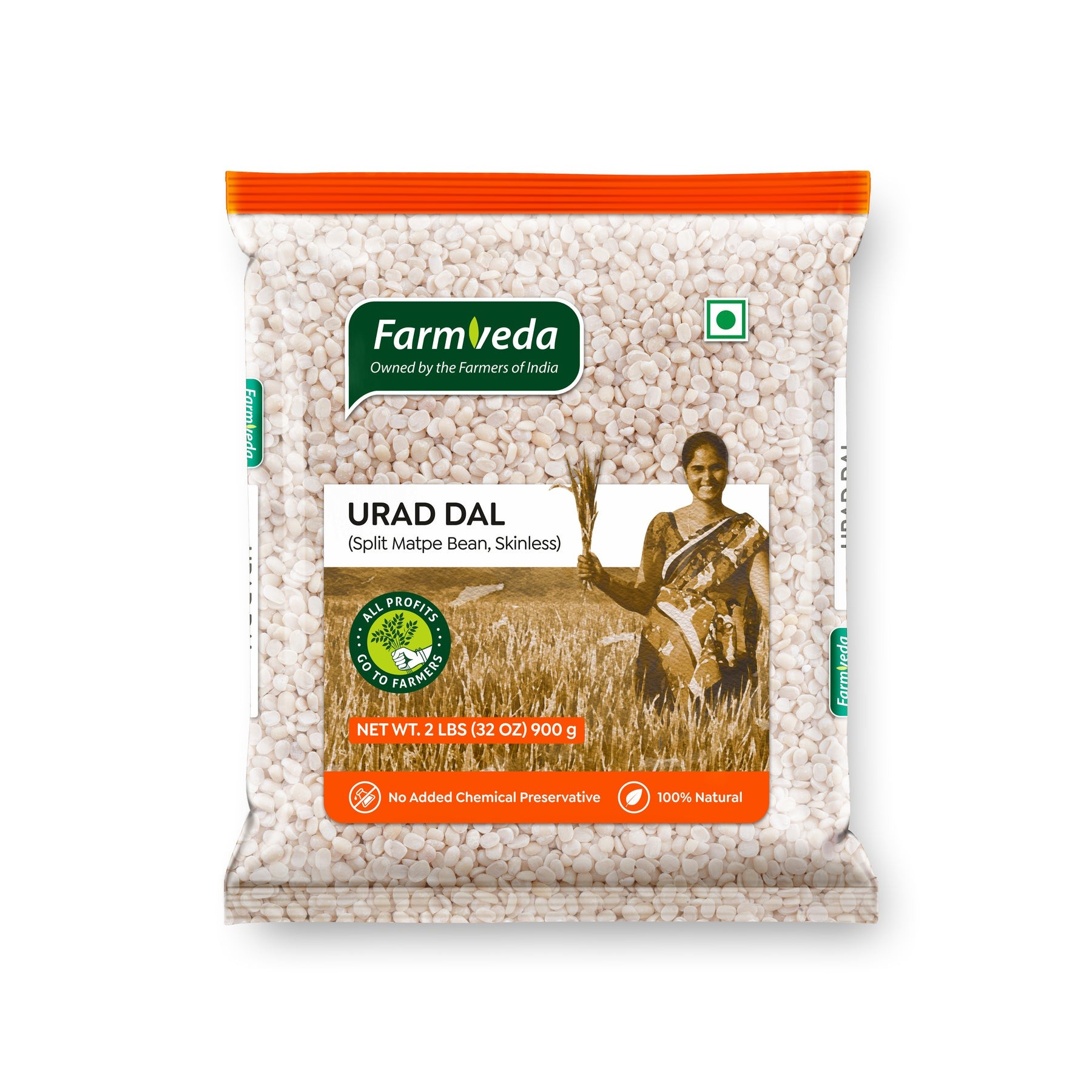 FARMVEDA URAD DAL FLOUR 2 LBS