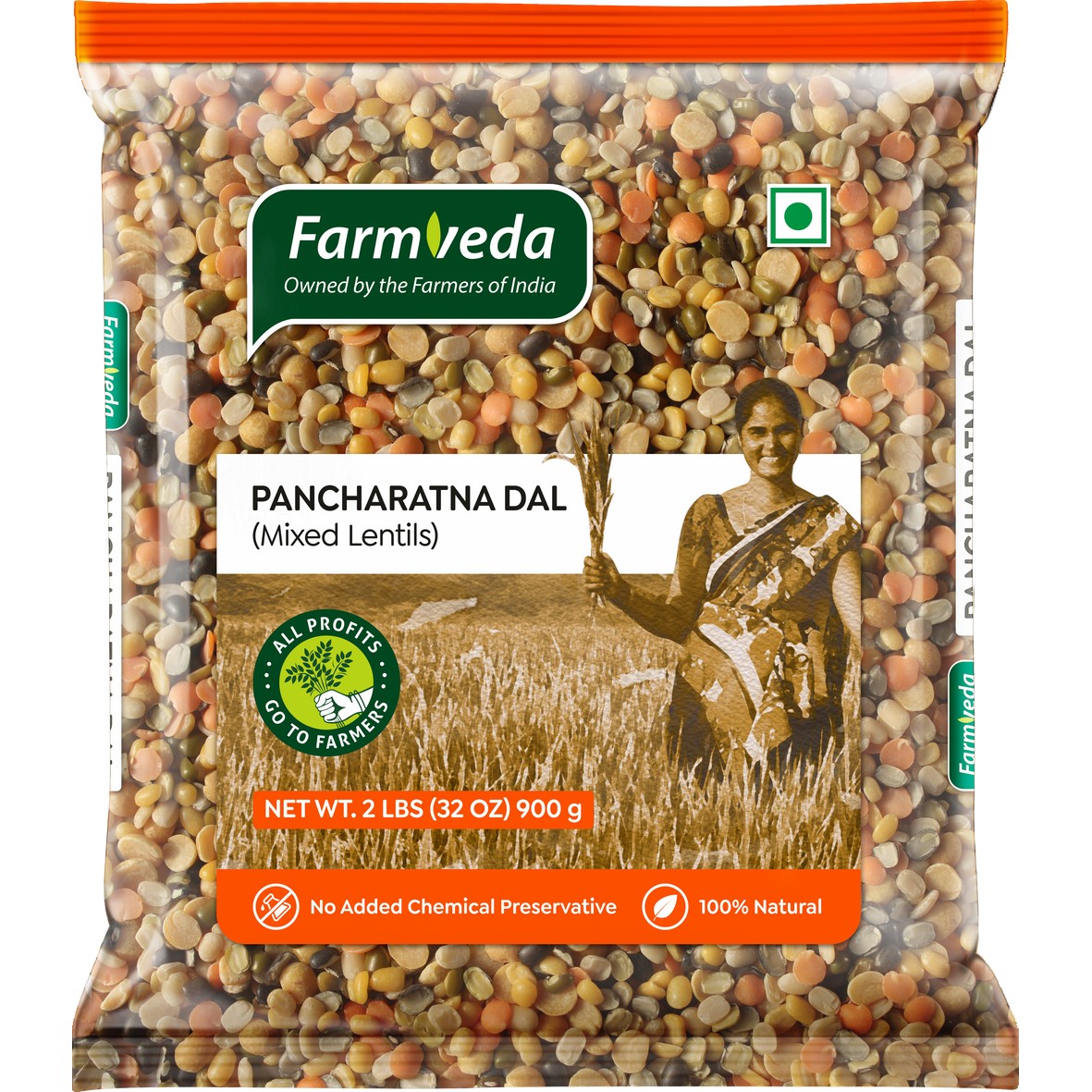 FARMVEDA MIX PANCHARATNA DAL 4 LBS