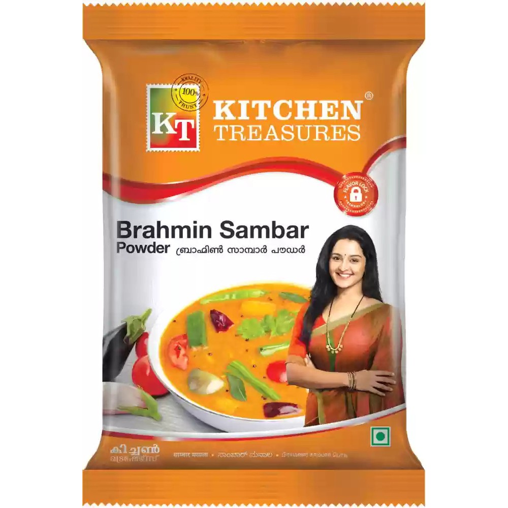 KITCHEN TREASURES BRAHMIN SAMBAR POWDER MASALA 165 GM
