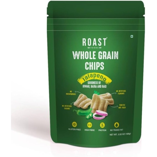 ROAST WHOLE GRAIN CHIPS 100 GM