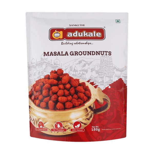 MASALA GROUNDNUT (PEANUTS) ADULAKE 180 GM