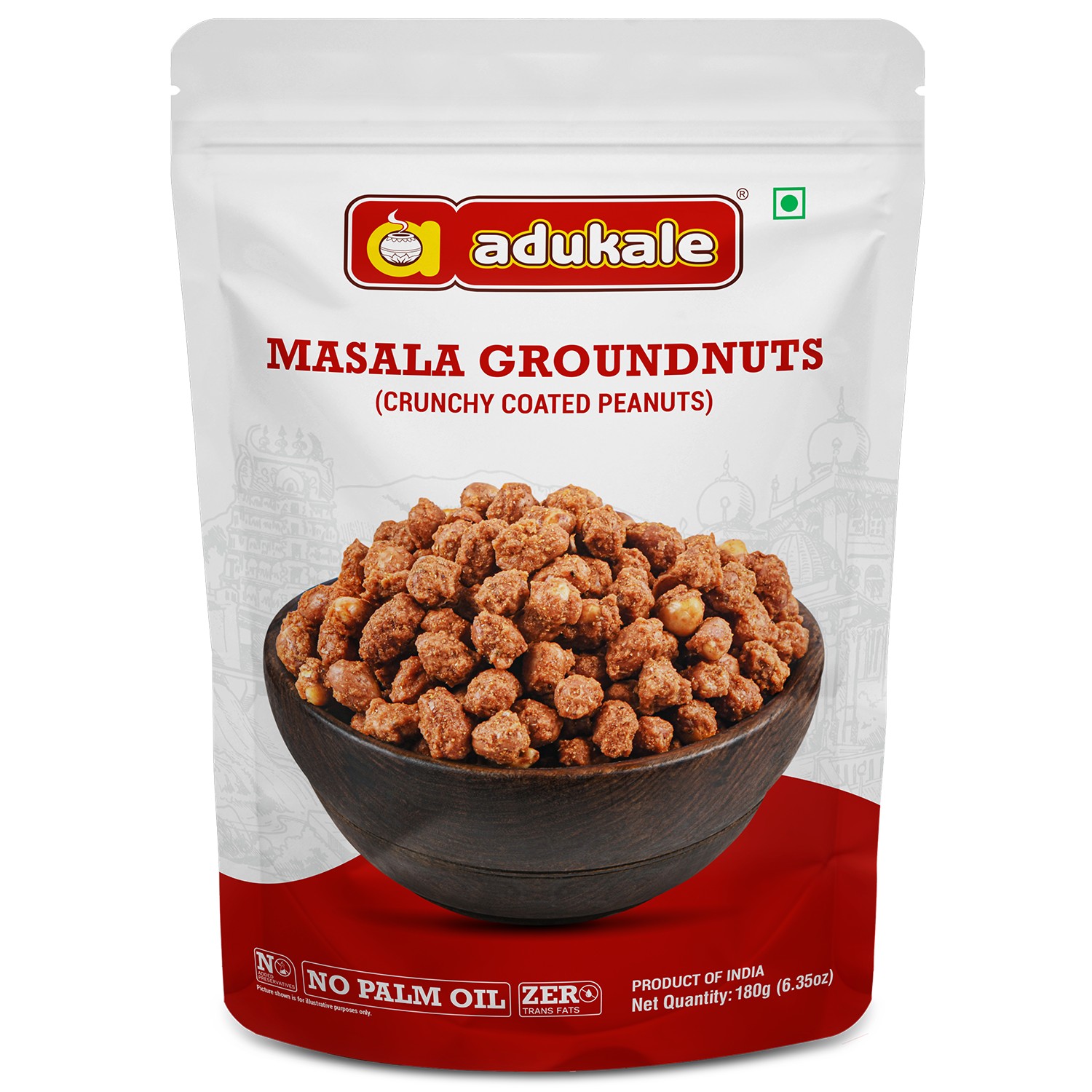MASALA GROUNDNUT (PEANUTS) ADULAKE 180 GM