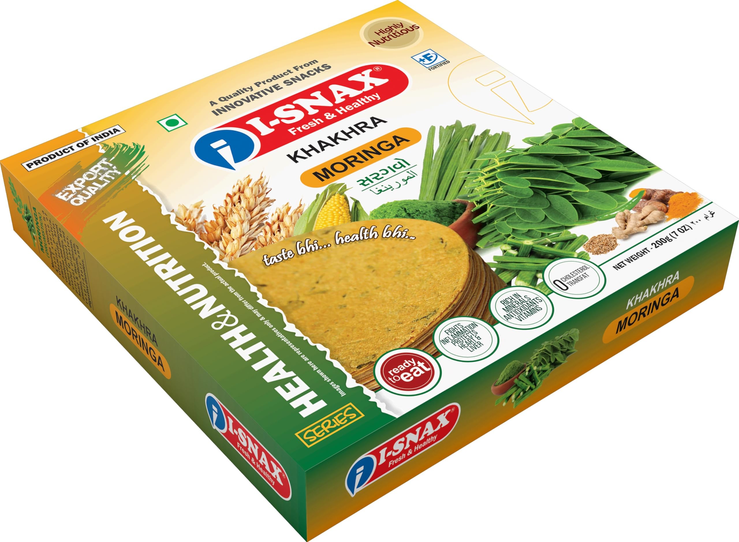 I Snacks Moringa Khakhra 200 GM