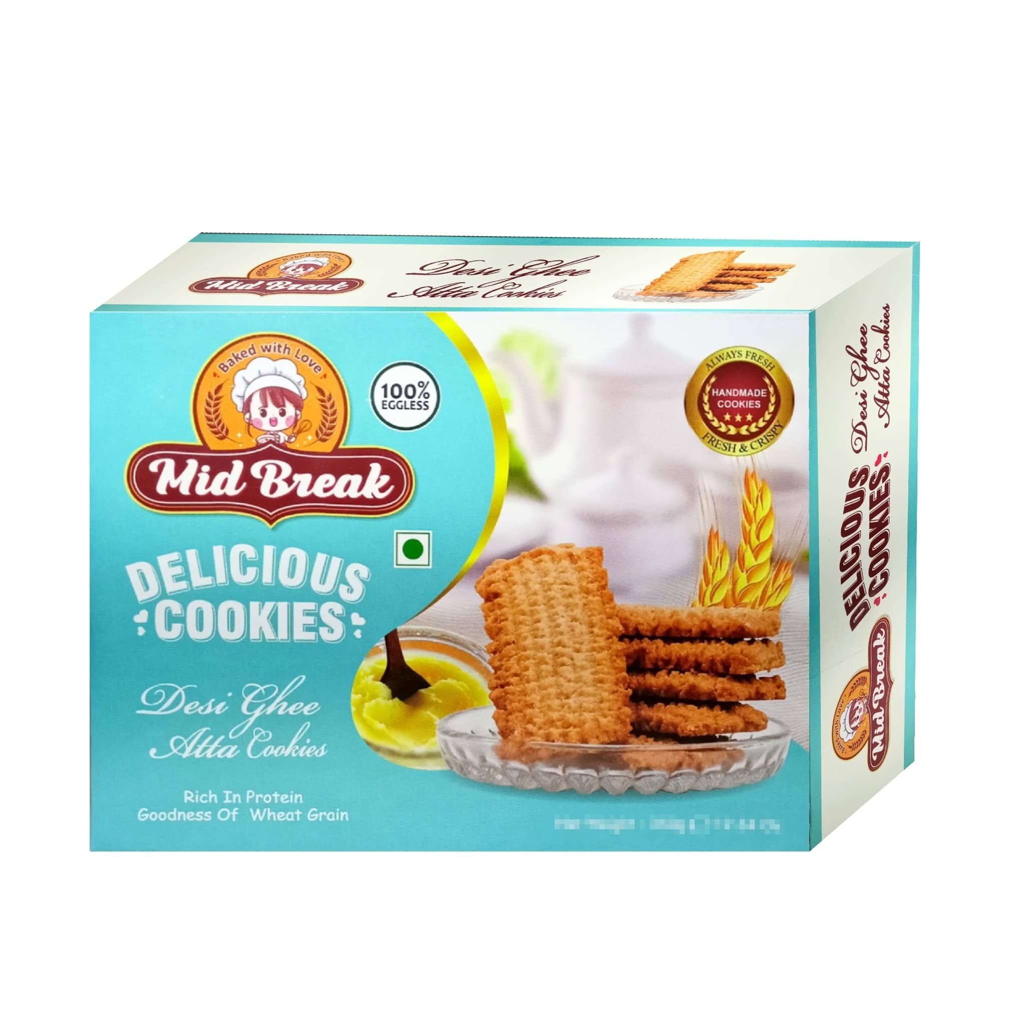 DESI ATTA COOKIES CRISPEEZ 400 GM