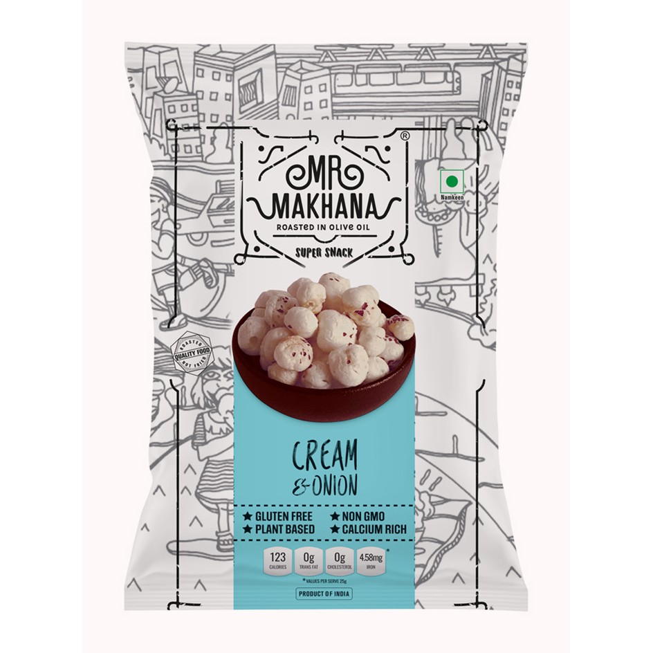 CREAM And ONION MAKHANA CRISPEEZ 75 GM