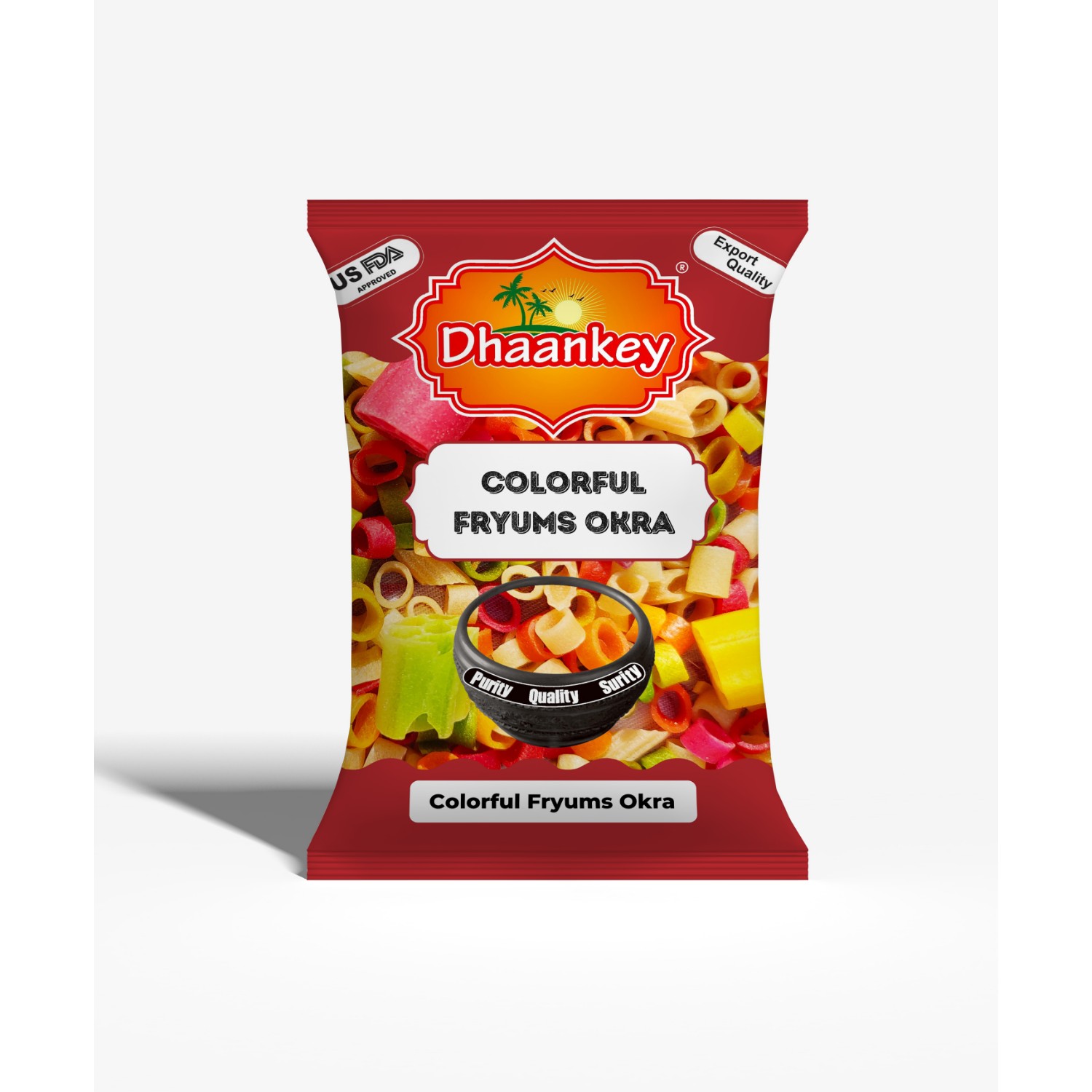 Dhaankey Fryums Okra  400 GM