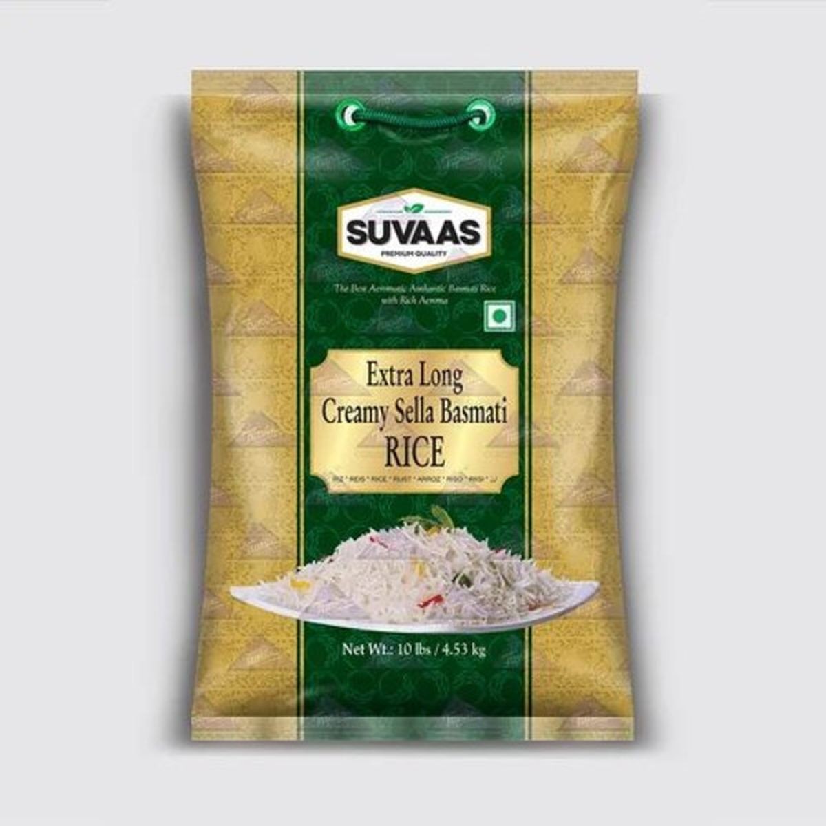 SUVAAS EX LONG BASMATI RICE 10 LBS