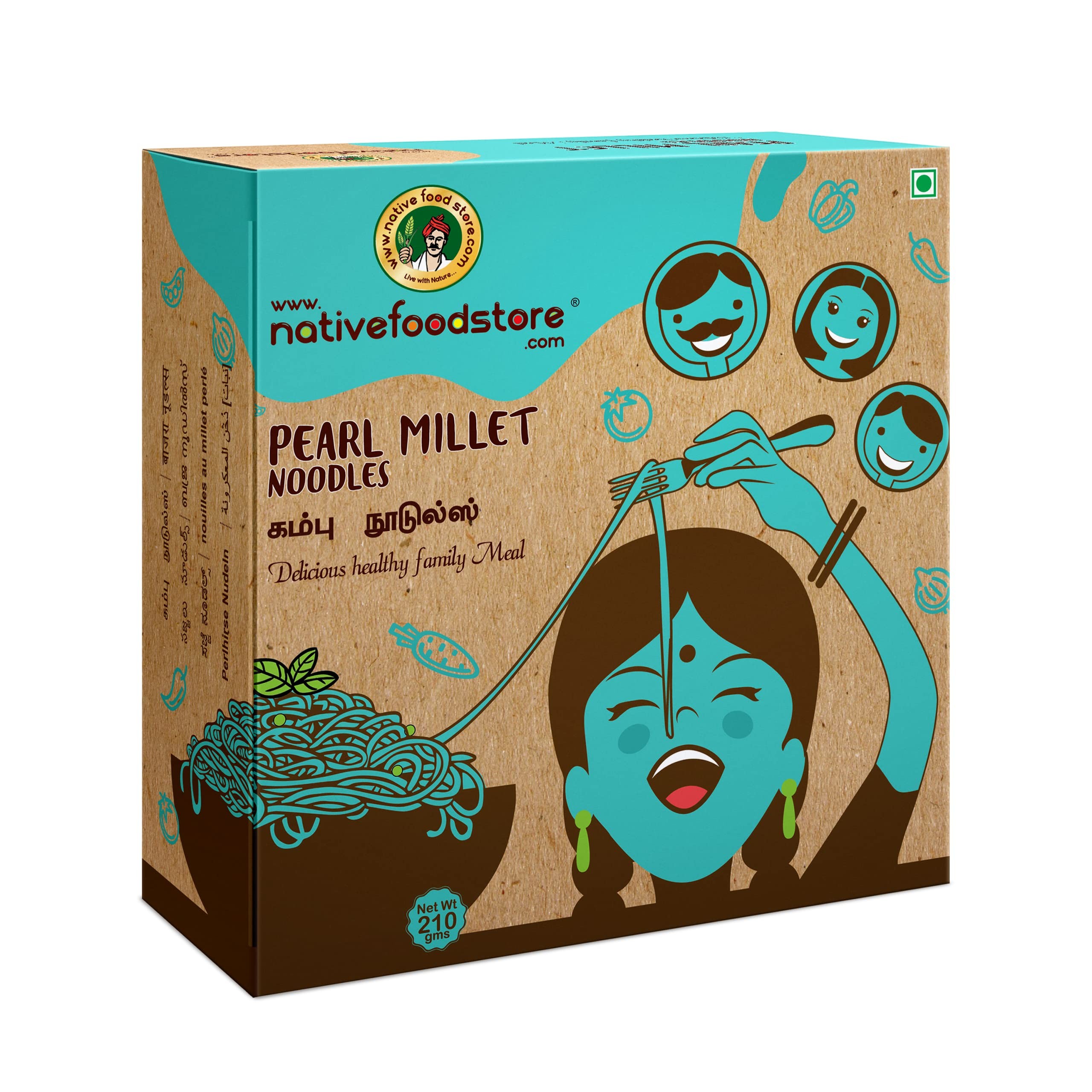 NATIVE FOODSTORE Native Pearl Millet Noodles 210 GM
