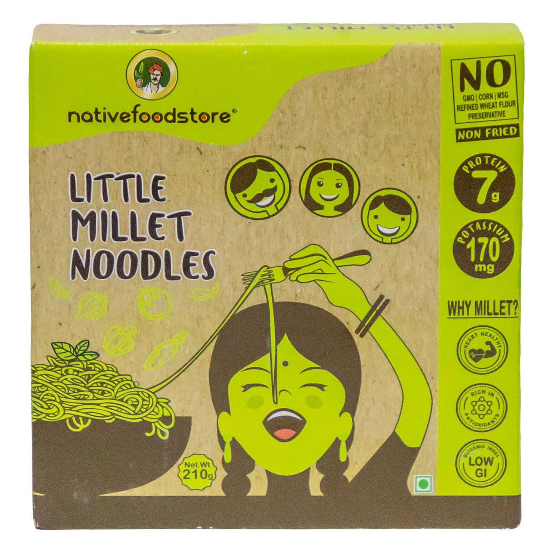 Native Little Millet Noodles 210 GM