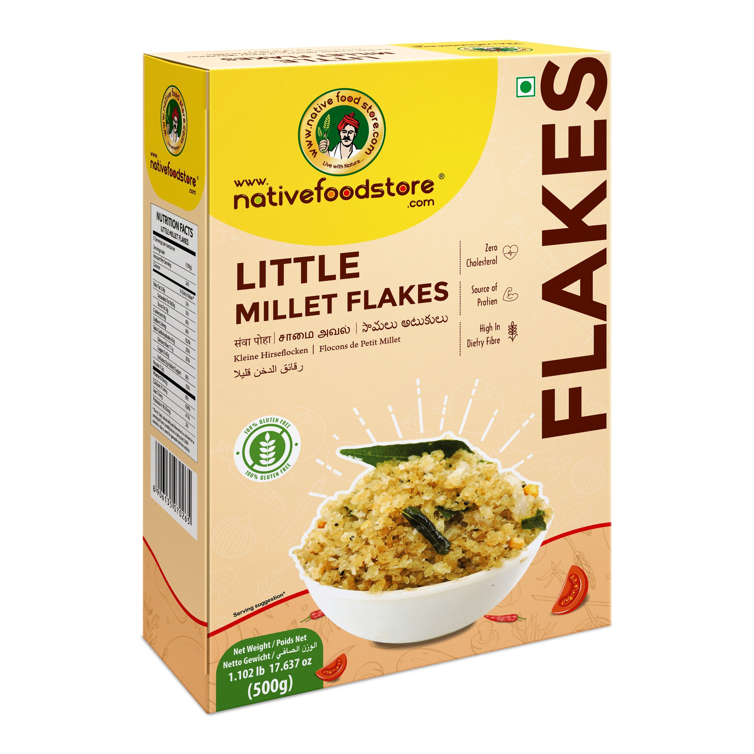 NATIVE LITTLE MILLET FLAKES  500 GM