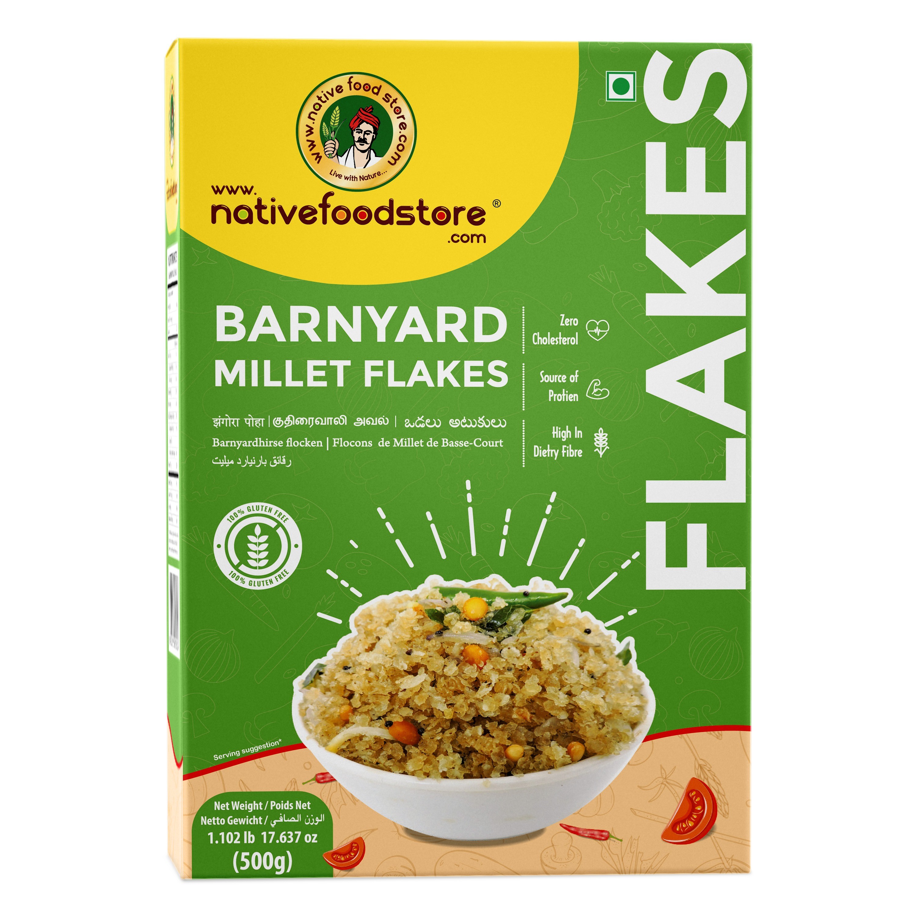 NFS B MILLET FLAKES 500 GM