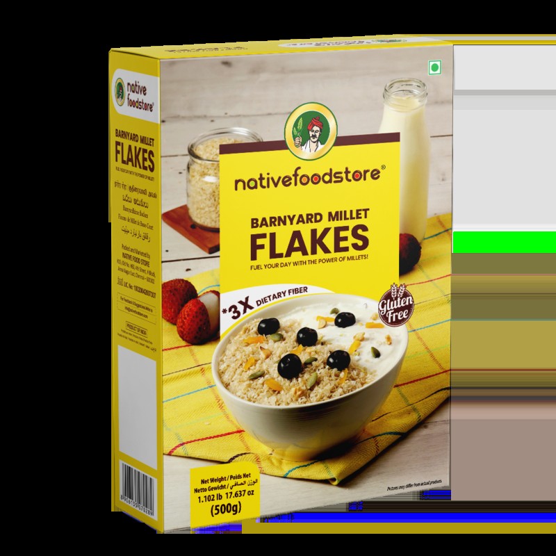 Native Barnyard Flakes 500 GM