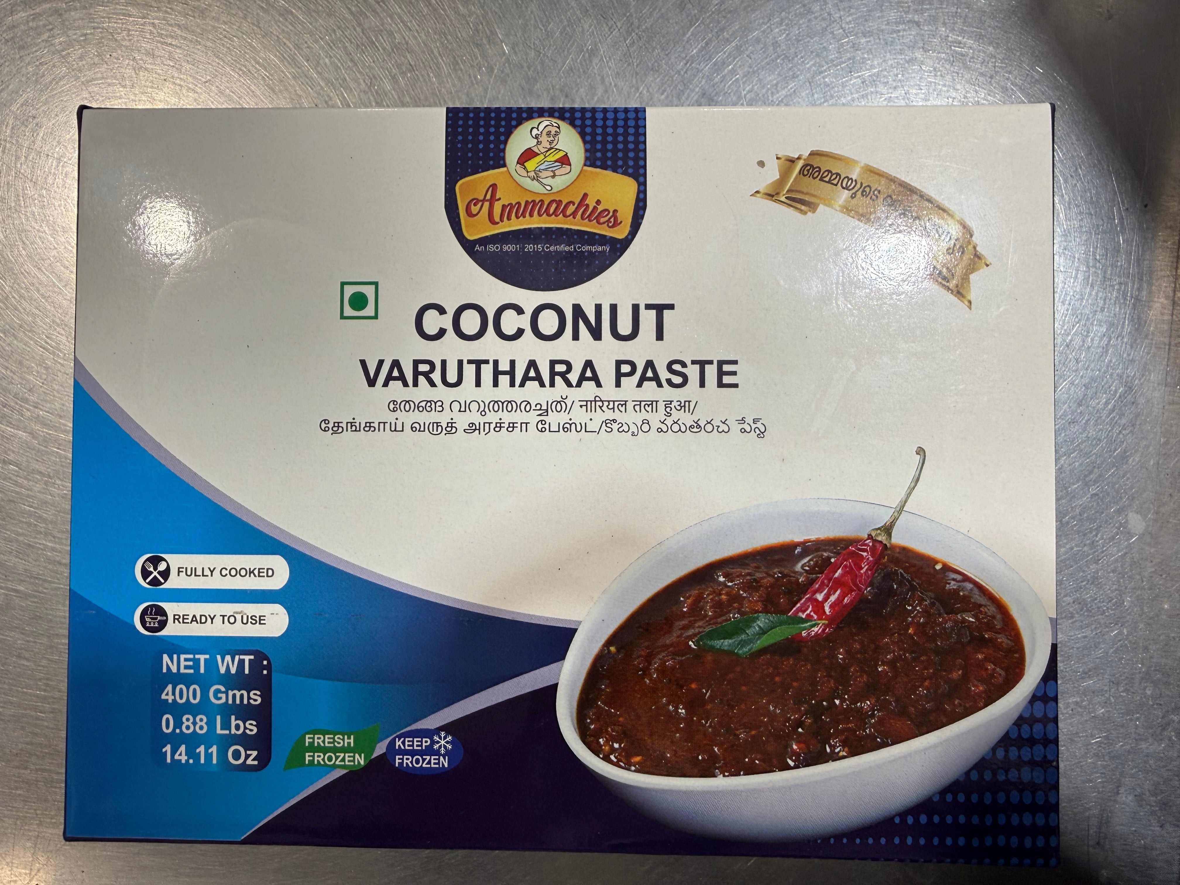 AMMACHIES COCONUT VARUTHARA PASTE 400 GM