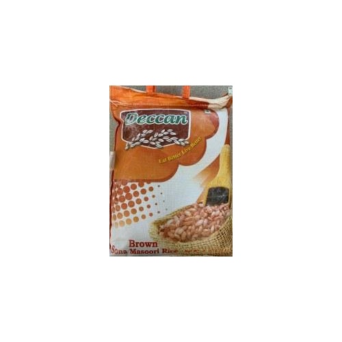 BROWN SONA MASOORI HAND POUND RICE DECCAN 10 LBS