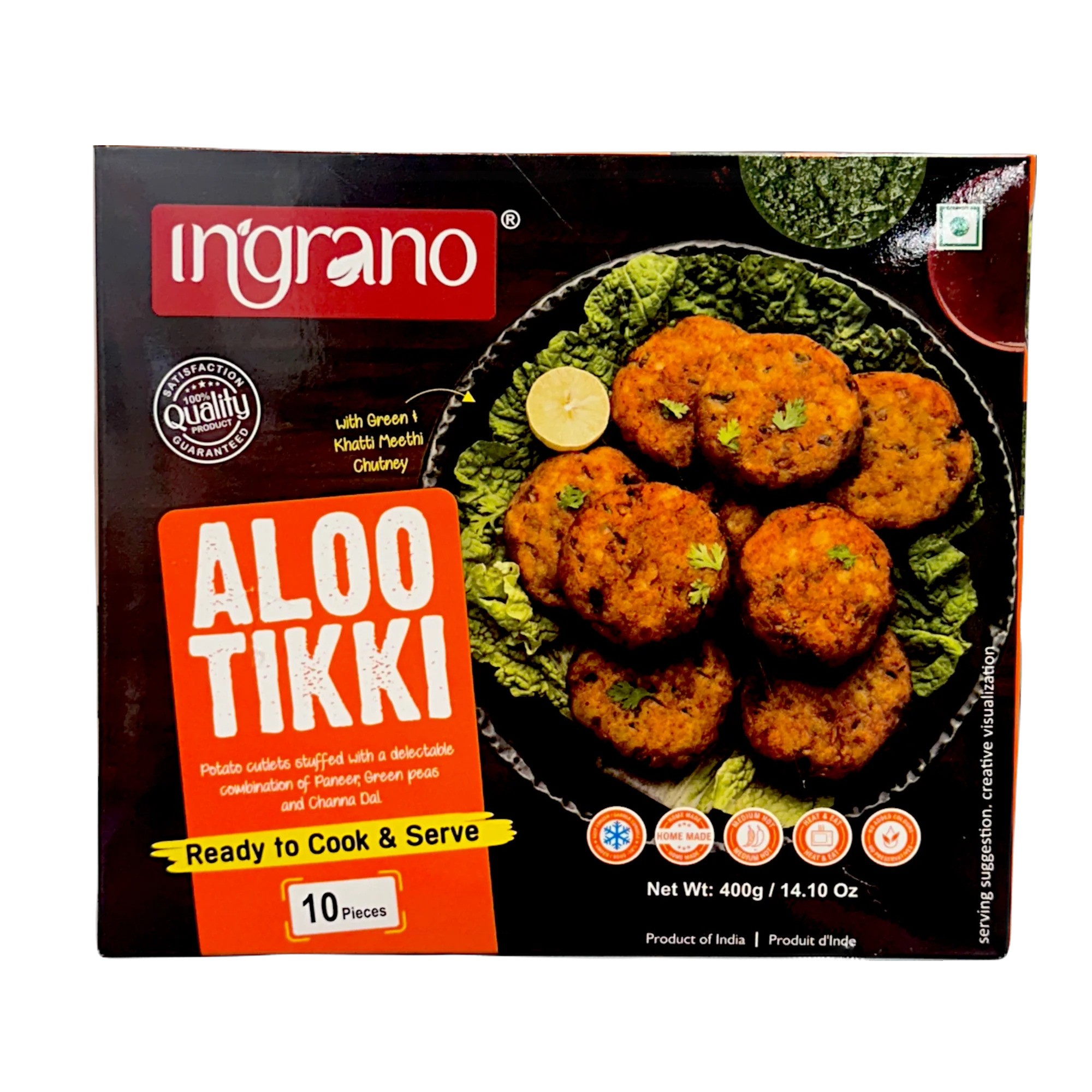 INGRANO ALOO TIKKI 400 GM