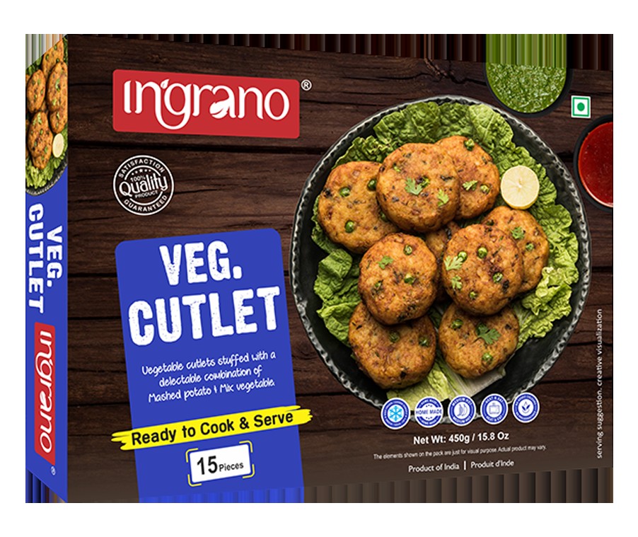 INGRANO VEG CUTLET 450 GM